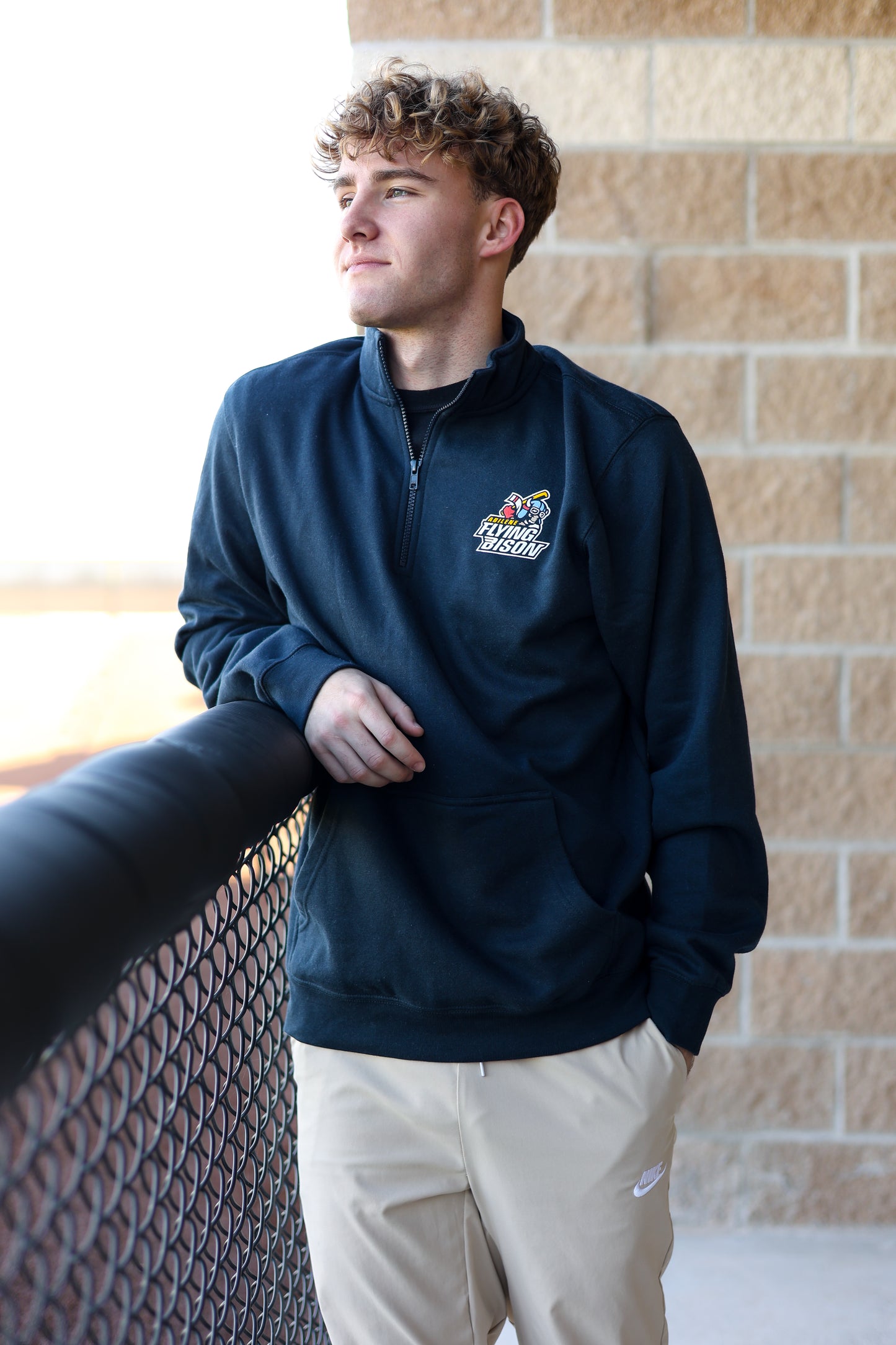 Flying Bison Logo 1/4 Zip