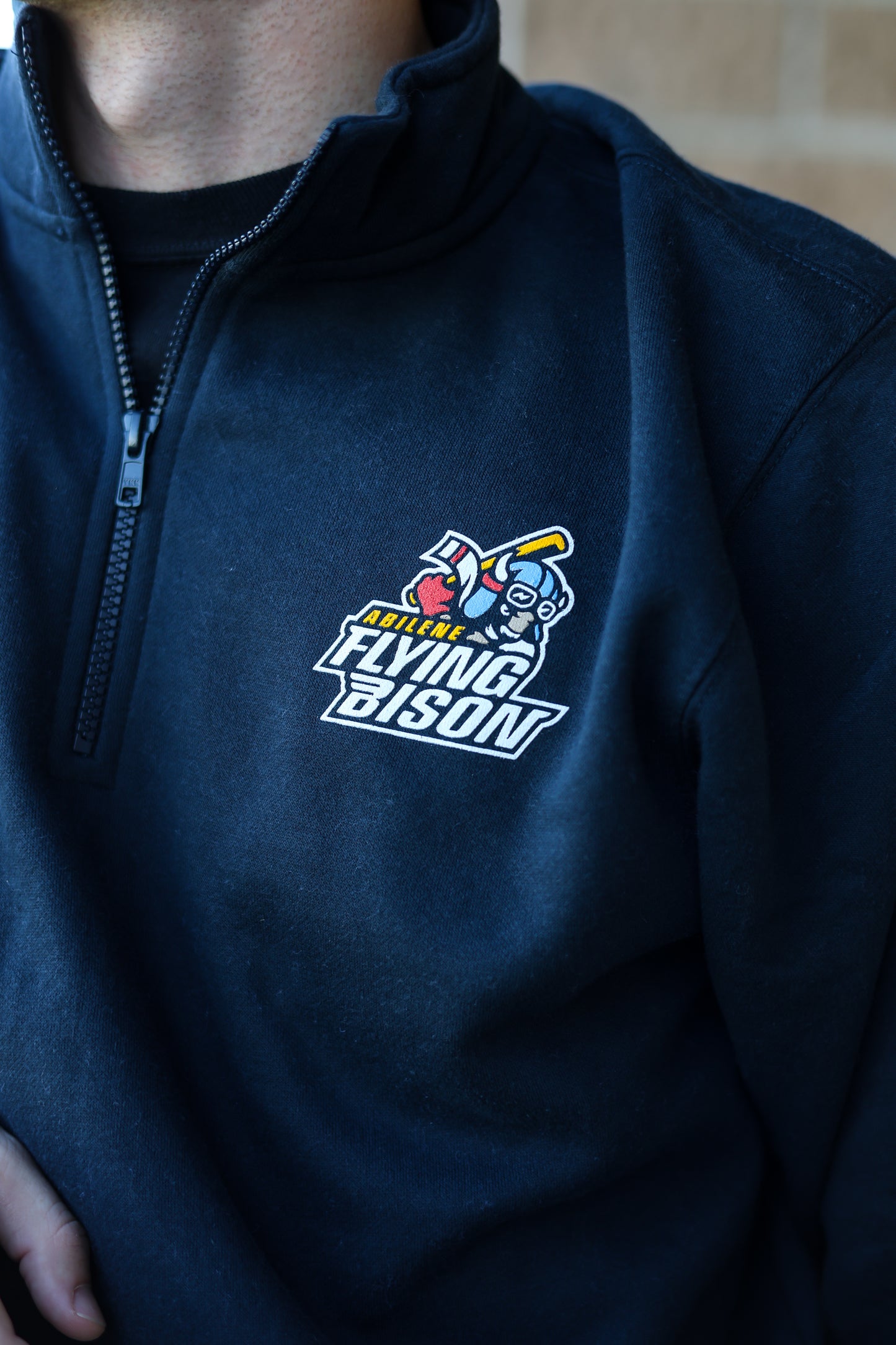 Flying Bison Logo 1/4 Zip