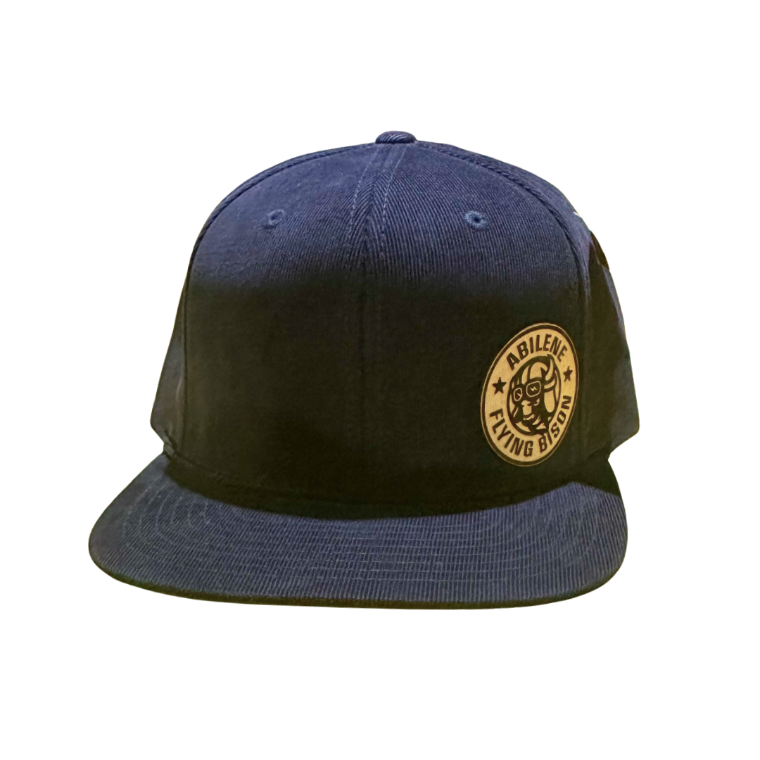 Corduroy Leather Patch Rope Hat
