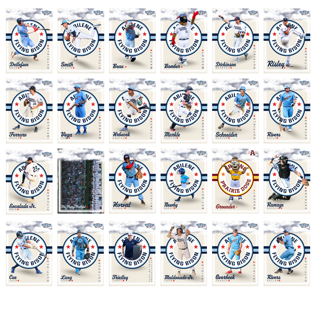 Abilene Flying Bison Baseball Card Packs