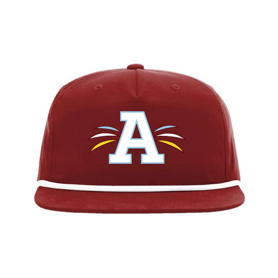 Maroon Whisker A Rope Hat