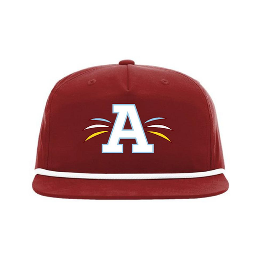 Maroon Whisker A Rope Hat